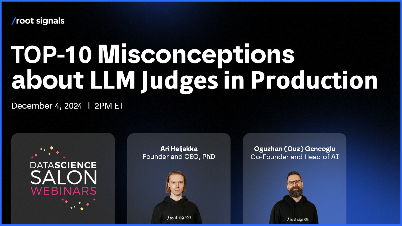 TOP-10 Misconceptions about LLM Judges in Production